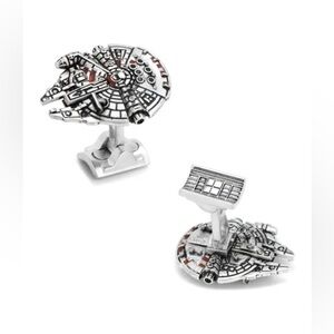 Star Wars Sterling Silver Millennium Falcon Cuff Links